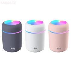 Imagem de Mini Umidificador De Ar H2o Portátil Usb Ultrassônica 300ml Coloridos