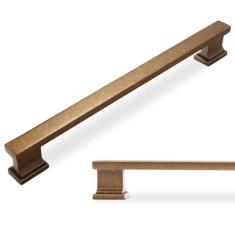 Imagem de COTYKILEY Pacote com 10 puxadores de armário de cozinha de latão antigo 7 polegadas (177 mm) puxadores de armário de cozinha vintage puxadores de gaveta puxadores de gaveta puxadores de armário de