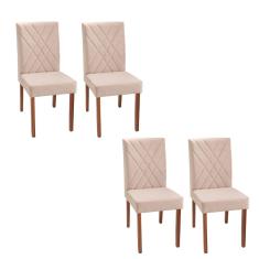 Imagem de Conjunto 2 Cadeiras Estofadas Alta Qualidade Madri R Decor