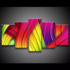 Imagem de Quadro Decorativo 129x63 Sala Quarto Abstrato Arco Íris 1