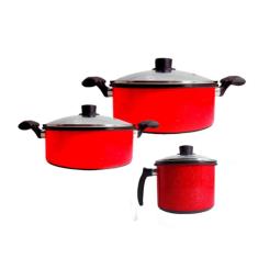 Imagem de Conjunto De Panelas Esmaltadas, Caneco  C Tampa