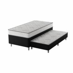 Imagem de Premier Cama Box Unibox com Cama Aux 0,88x1,88x0,63 Preto/cinza