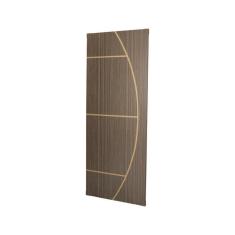 Imagem de Kit com 2 Folhas de Porta Madeira Decorada 210x90cm Espessura 3,5cm Gaúcha Mgm Carvalho Quebec