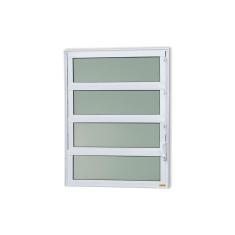 Imagem de Janela de Alumínio Basculante 80x80cm Vidro Mini Boreal Elite Brimak Branco