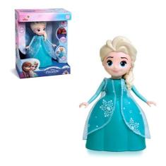 Imagem de Boneca Meninas Frozen Elsa 24 Cm Fala Canta E Desliza Elka