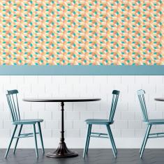 Imagem de Papel De Parede Adesivo Geométrico N010129 Rolo 0,58X3M