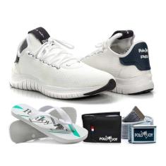 Imagem de Kit Tênis Masc Polo Joy Sport Com Carteira Chinelo E Cinto