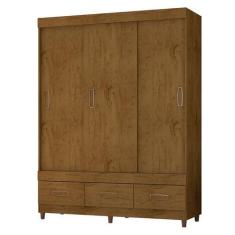 Imagem de Guarda Roupa Casal 20033 Freijó Baunilha Flex  Araplac