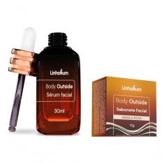 Imagem de Kit Sabonete Facial Argila Rosa + Sérum Facial Linhahum