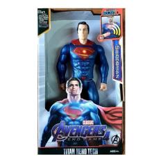 Imagem de Boneco Superman 30cm Articulado Vingadores Com Som E Luz