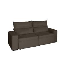 Imagem de Sofa Retratil Reclinável Viena Marrom 2,00m 3 Lugares REC ESTOFADOS