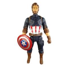 Imagem de Boneco Action Figure Vingadores Capitão America Fala 29cm 1 - Smart Br