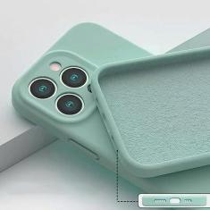 Imagem de Caso de telefone de silicone líquido para huawei honor 10 10i 20 lite 30 honor 50 se 60 70 pro capa protetora de lente sólida casos, hortelã, para honra 10