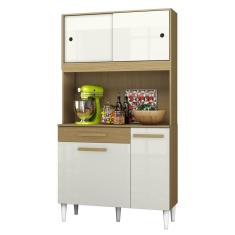 Imagem de Armario Kit Cozinha 04 Portas 01 Gaveta Atacama Off White