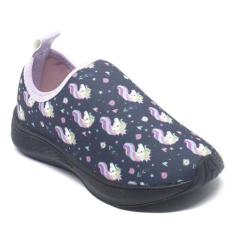 Imagem de Tenis Calce Facil Infantil Feminino Lilas Roxo - Anabe Calçados, Roxo,
