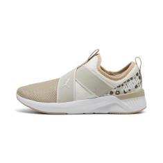 Imagem de PUMA Tênis feminino Softride Harli Slip on Cross Trainer, Quente branco tostado amêndoa-puma preto, 36