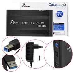 Imagem de Case Para HD Sata 3.5 USB 3.0 Externo Preto Kp-Hd004 KP-HD004 KNUP