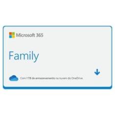 Imagem de Gift Card Digital Microsoft 365 Family com 1TB HD Virtual 12 Meses