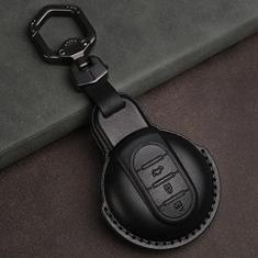 Imagem de NUIOsdz Estojos de couro para chaves de carro, adequados para BMW MINI Cooper 2014 2015 f55 3 f56