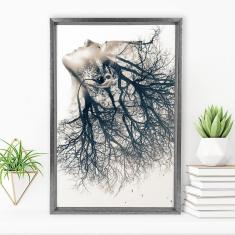 Imagem de Quadro Com Moldura Chanfrada Woman Element