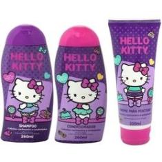 Imagem de kit Hello Kitty Sh Cond e Creme Cacheados e Ondulados