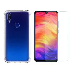 Imagem de Capinha Case Antiqueda Compatível Xiaomi Redmi Note 7 Pro + Película Vidro (Não Cobre as Bordas Curvas)