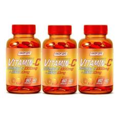 Imagem de 3 Vitamina C 1000Mg + Zinco 10Mg - 60 Cáps Biofor - 180 Caps