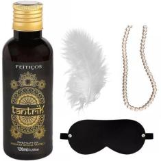 Imagem de Kit Massagem Corporal Óleo Relaxant Tantrik Pena Venda Colar - Enaltec