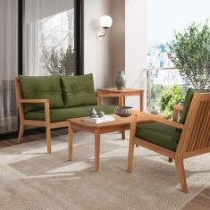 Imagem de Sofá 2 Lugares Riade Acquablock Stain Jatobá/Verde