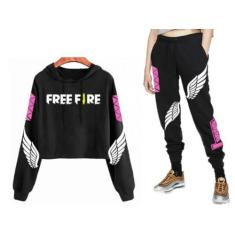 Calça Moletom Fire Angelical Infantil E Adulto Feminina