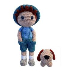Imagem de Boneco Thomaz e seu dog Amigurumi