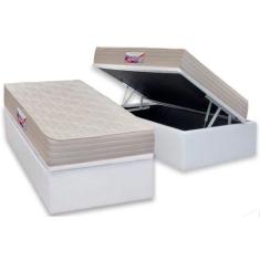 Imagem de Cama Box Baú Solteiro: Colchão Espuma Herval D45 Top + Base Crc Couran