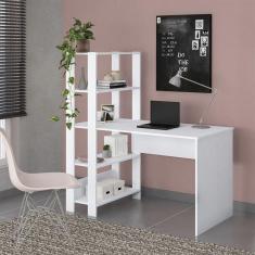 Imagem de Escrivaninha Artely Match Com Prateleiras Branco