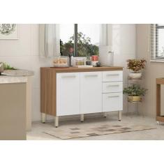 Imagem de Balcão 3 Portas 2 Gavetas Com Tampo 120 Cm - Sv Decor - Demóbile