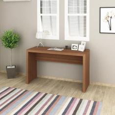 Imagem de Mesa 127X46cm Escrivaninha Escritório Home Office Amêndoa - Tecno Mobi