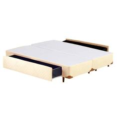 Imagem de Cama Box QUEEN SIZE Gavetão Central Bege - 158x198