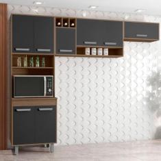 Imagem de Cozinha Compacta Paneleiro e Aéreo Barcelona Poliman - Poliman Móveis,