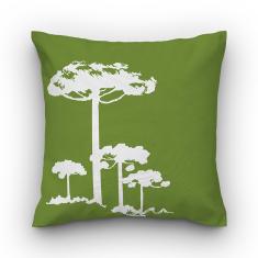 Imagem de Capa de almofada VivaIN verde Pinheiro Branco