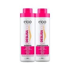 Imagem de Kit Shampoo + Condicionador Eico Cosméticos Deslisa Fios 800ml cada