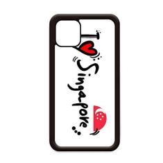 Imagem de I Love Singapura Bandeira de Palavra Love Heart Ilustration para iPhone 12 Pro Max Capa para Apple Mini Mobile Case Shell