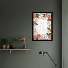 Imagem de Quadro Decorativo You Are Loved 34x23cm
