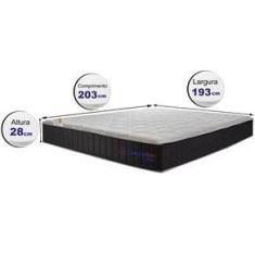 Imagem de Colchão King com Molas Ensacadas Cama inBox Cloud  193x203x28
