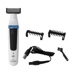 Imagem de Aparador de Pelos Gama G Blade GCX623 Bivolt com Carregamento USB e Função Wet & Dry – Branco e Azul