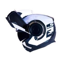 Imagem de Capacete Escamoteavel LS2 Scope Arch Branco e Titanium Brilhante Artic