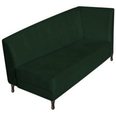 Imagem de Recamier Valéria 140cm Lado Esquerdo Suede Verde - Amarena Móveis