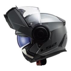 Imagem de Capacete Escamoteavel LS2 Scope Nardo Grey Brilhante Articulado Roboco