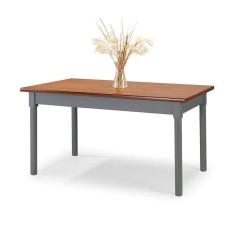 Imagem de Mesa Em Madeira Maciça Retangular 6 Lugares Cinza Cinza