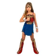 Imagem de Fantasia Mulher Maravilha Infantil Luxo - Batman vs Superman - Sulamer