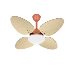 Imagem de Ventilador Teto Cobre 4 Pás Palha Trevo Turbo Ventax 220V