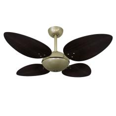 Imagem de Ventilador Teto Volare Ouro Velho Office Pétalo Tabaco 220V